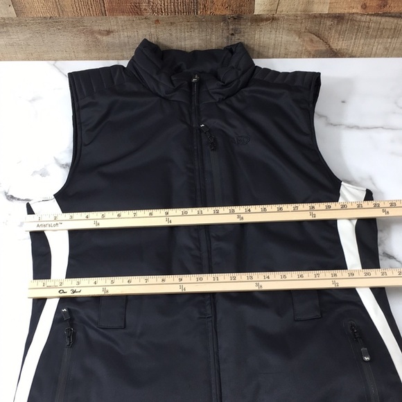 Marker Black White Ski Vest Jacket Womens 14 Zip Up Lined - Picture 11 of 13